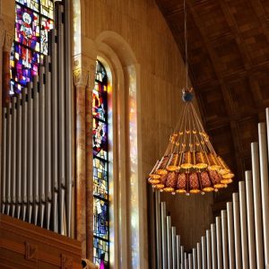 Organ and stained glass