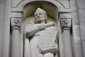 St. Robert Bellarmine portrayed in the East Portico