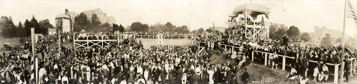 1920 dedication of the foundation stone
