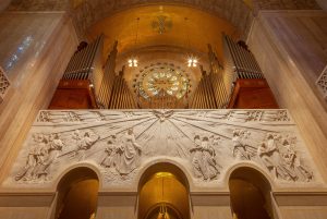 The Universal Call to Holiness relief with moeller organ