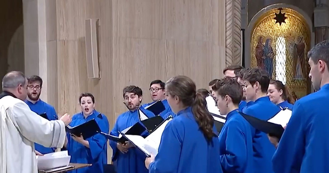 Peter Latona conducting Basilica choir