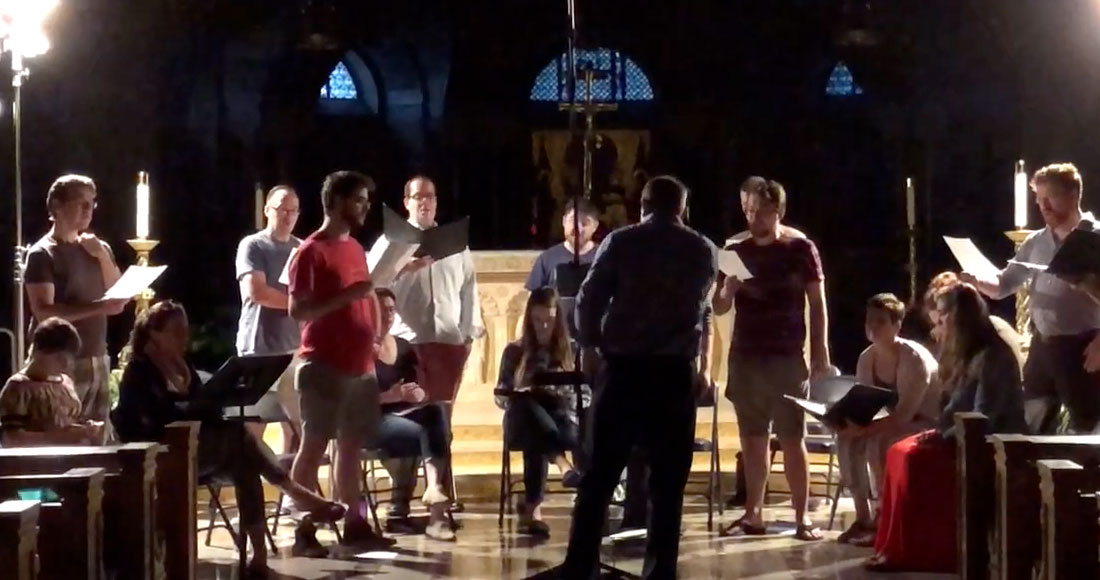 Basilica choir rehearsal