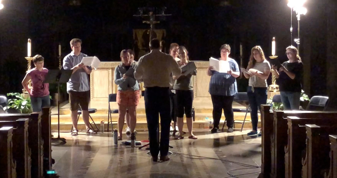 Basilica choir rehearsal