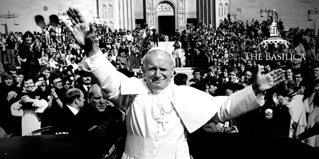 John Paul II visits the Basilica