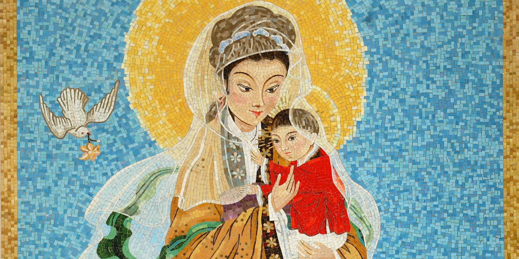 Our Lady of China mosaic