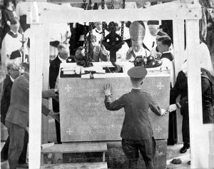 laying the cornerstone