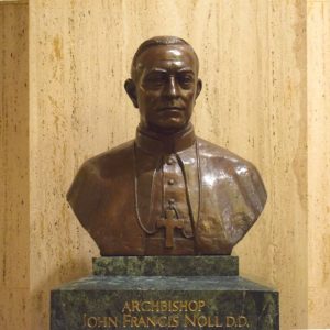 Archbishop Francis Noll bronze statue