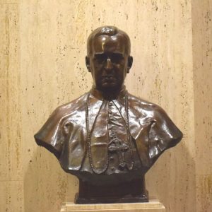 Bishop Thomas Shahan bronze statue