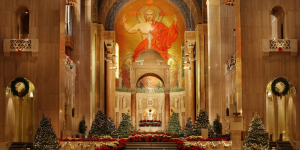 Great Upper Church of the Basilica at Christmas