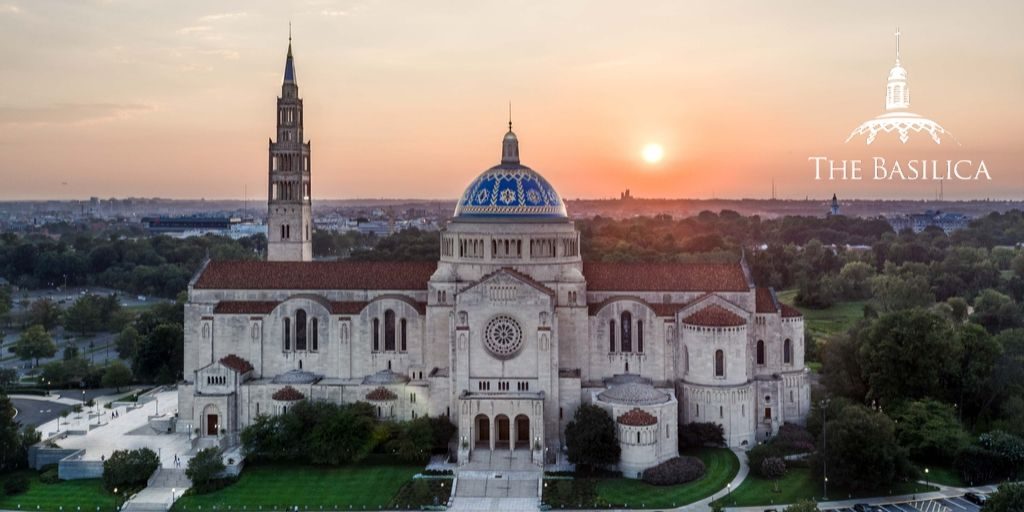 Basilica Exterior at sunset