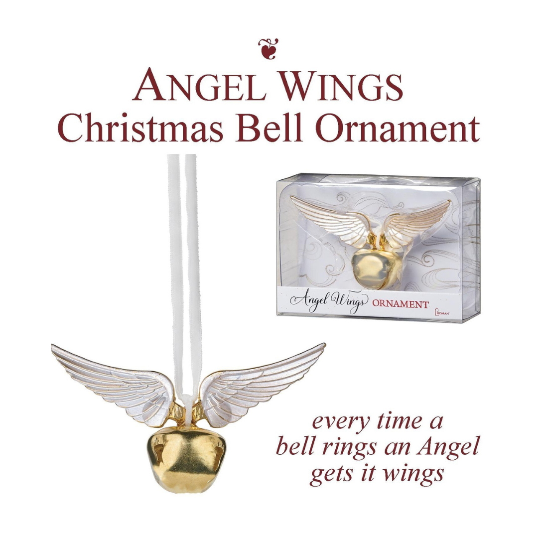 Angel bell ornament