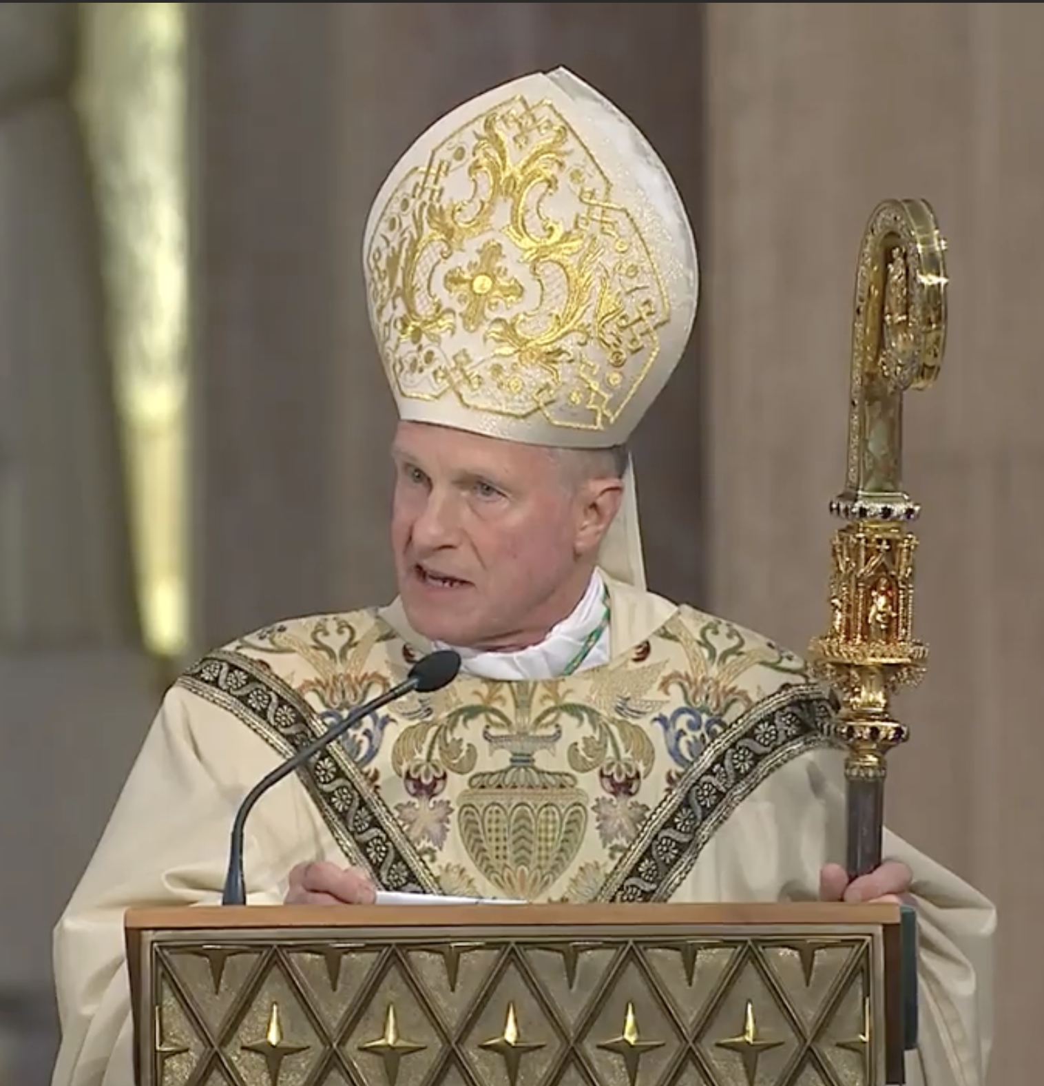 Archbisoph Broglio at the 2026 Memorial Mass