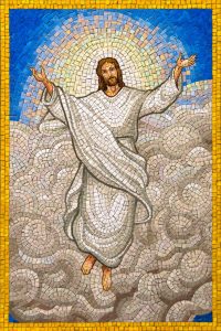 ascension luminous mysteries rosary garden mosaic