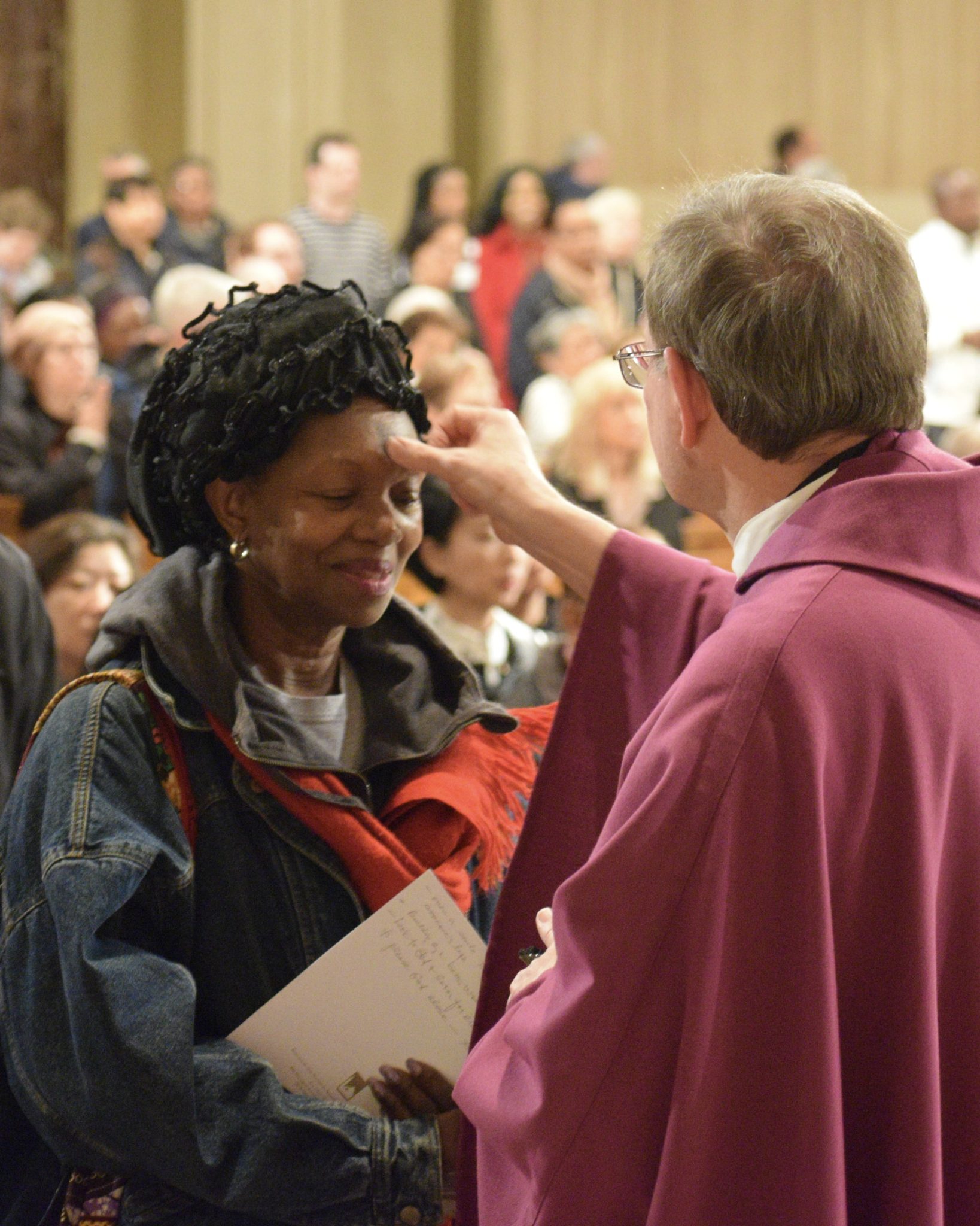 Ash Wednesday service at the National Shrine