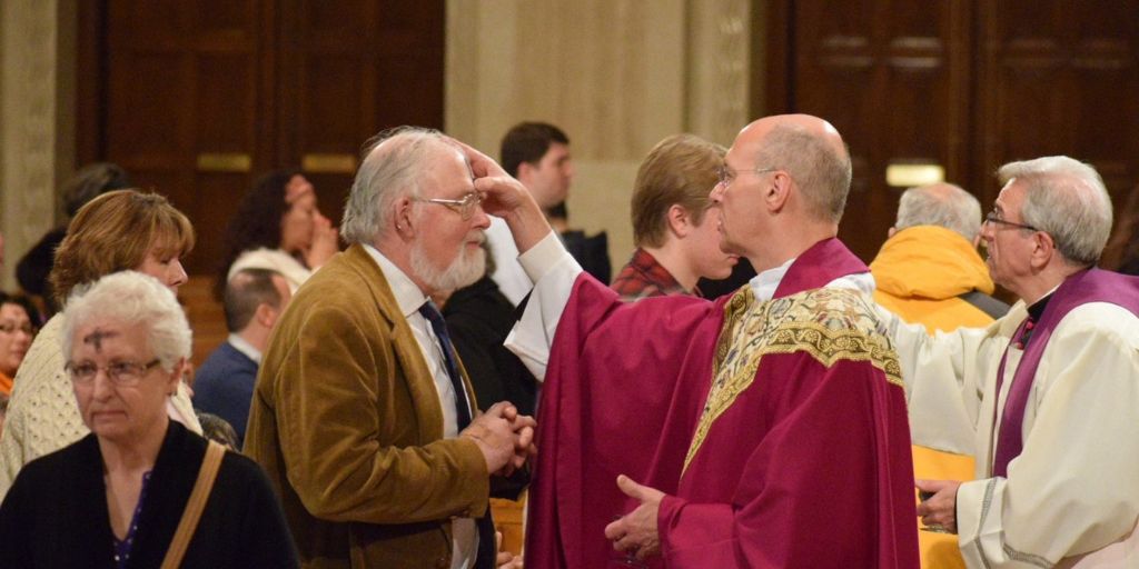 Ash Wednesday service at the National Shrine