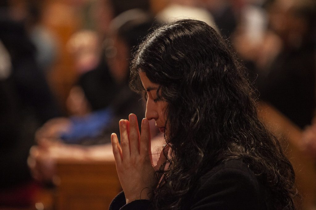 woman praying