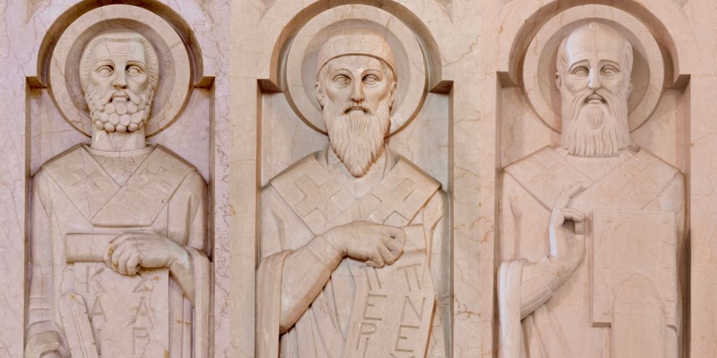 Sculptures of church fathers
