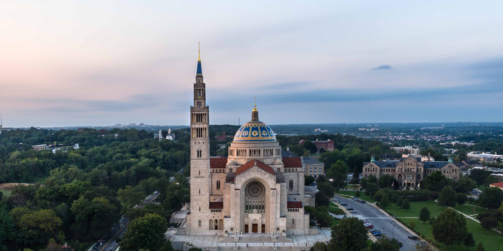 The Basilica at Sunset exterior