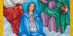 Mary Mother of God Rosary Mosaic