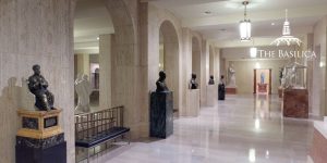 bronze statues in crypt church