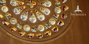 Rose window at the Basilica