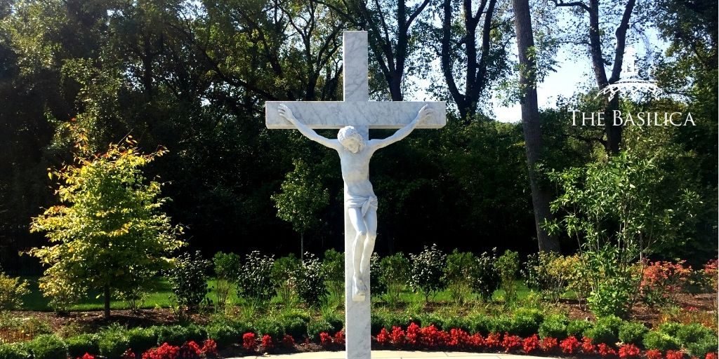 crucifix rosary garden