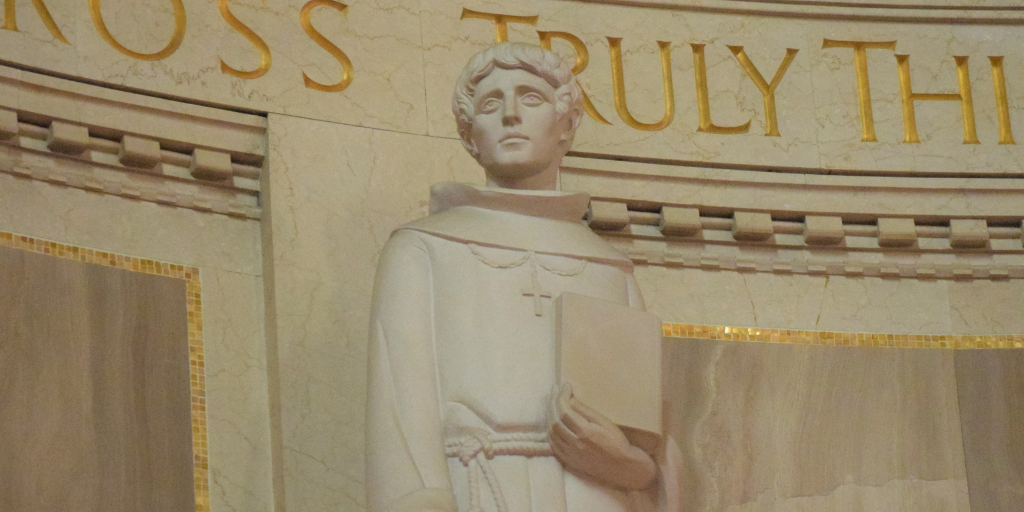 Called the “Second Founder” of the Franciscans, St. Bonaventure was a brilliant scholar dedicated to serving God in all things – whether he was washing dishes or preaching sermons! As we celebrate his memorial on July 15, we invite you to discover five facts about his life and discover where you can find him portrayed in the Basilica.