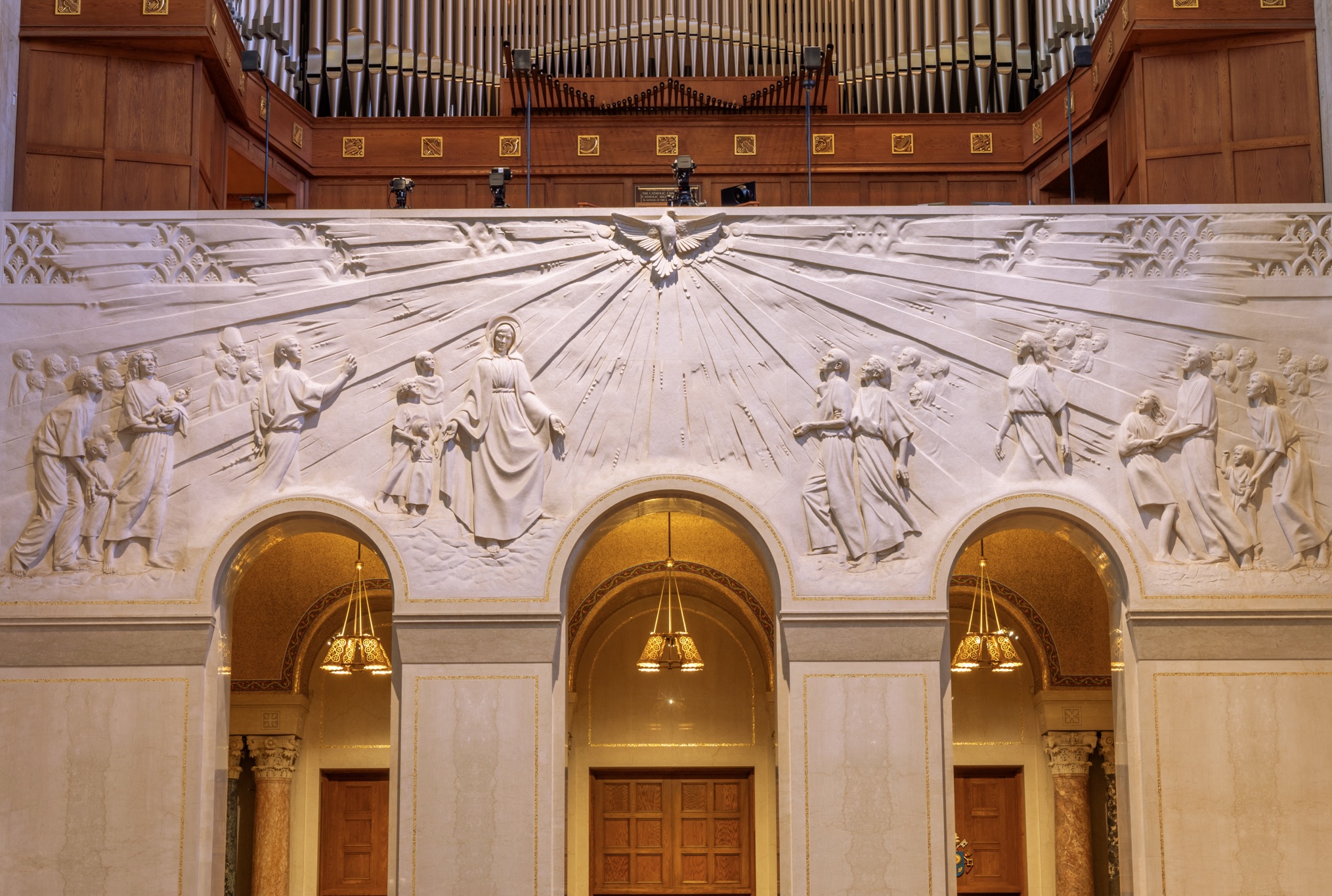 The Universal Call to Holiness sculpture at the National Shrine