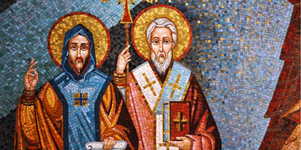 Cyril and Methodius Pokrov mosaic
