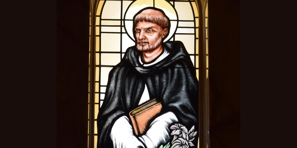 Dominic stained glass window