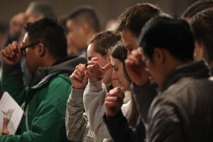 Attendees at the Vigil for Life