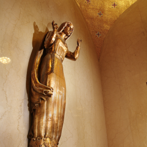 Fatima Bronze Statue