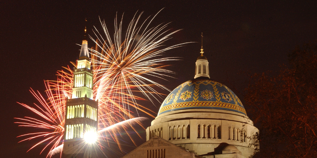 Fireworks over Basilica