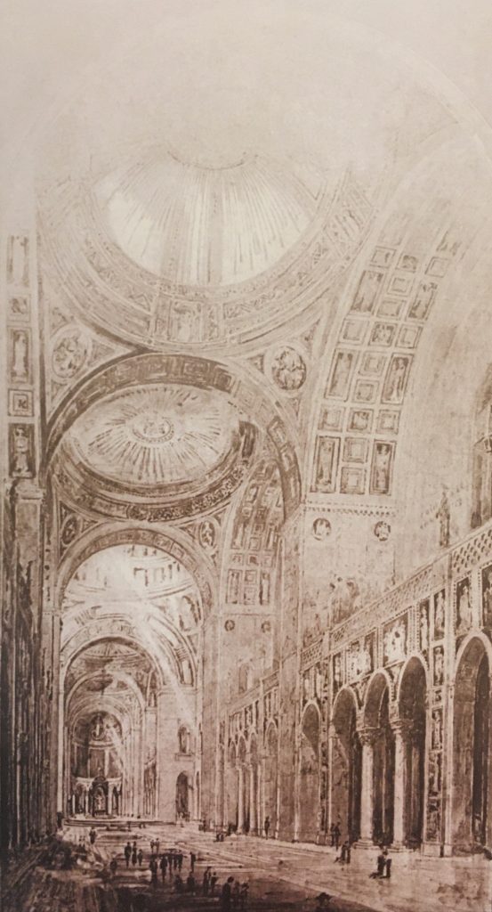 Basilica interior sketch