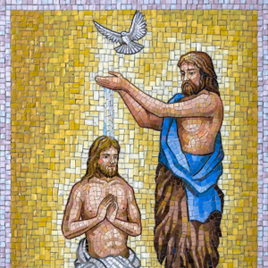 John the Baptist Rosary Garden mosaic 