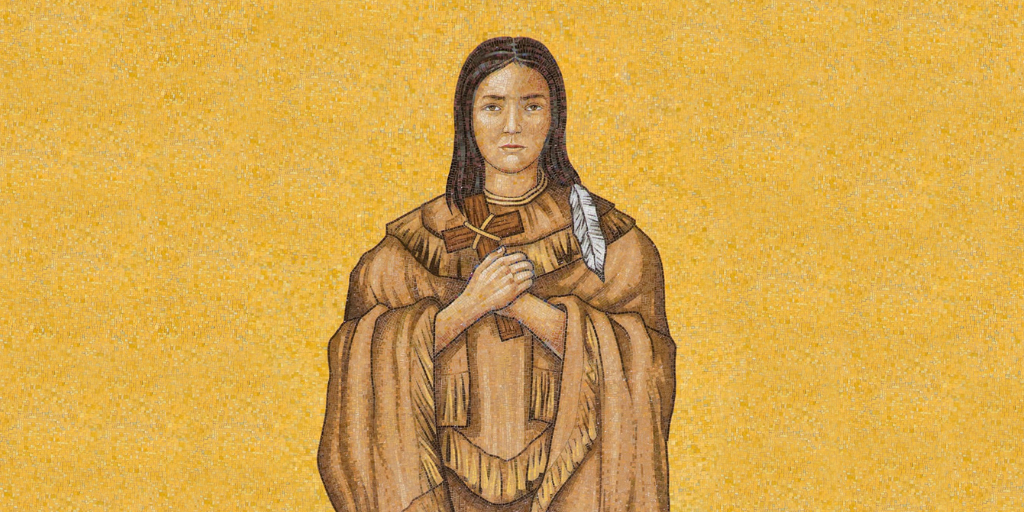 St. Kateri in mosaic