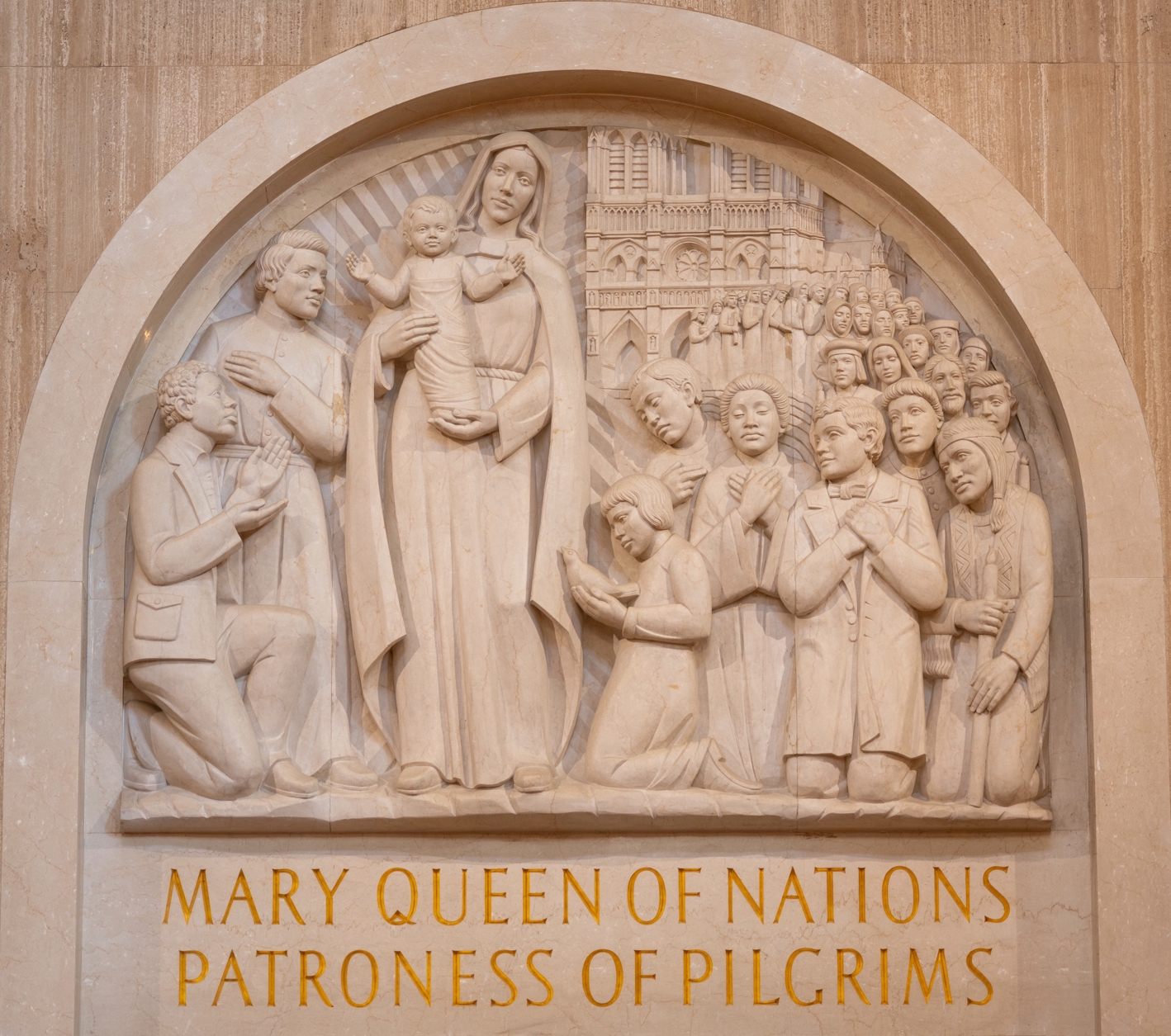 Mary, Queen of Nations Tympana
