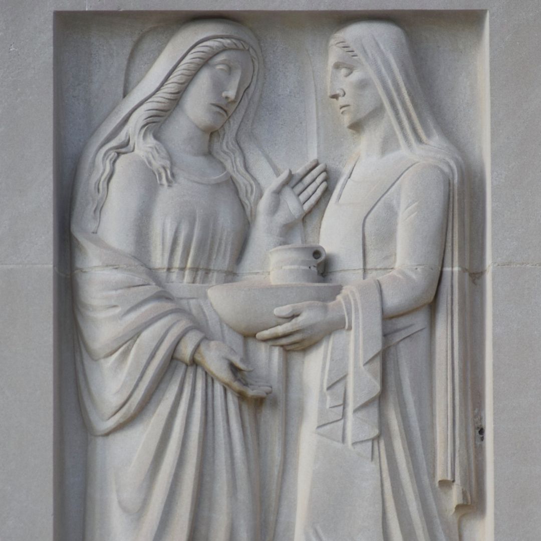 Mary and Martha sculpture