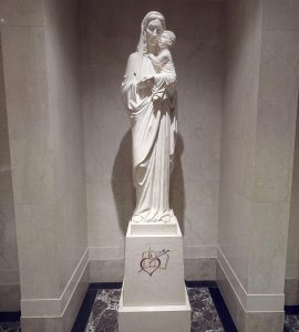 Marble statue of Our Mother of Good Counsel