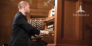 Johann Vexo plays organ at Notre Dame Benefit Concert