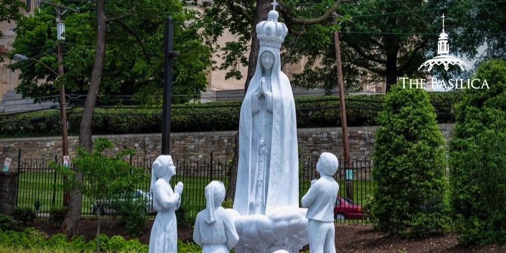 Our Lady of Fatima in the Rosary Garden