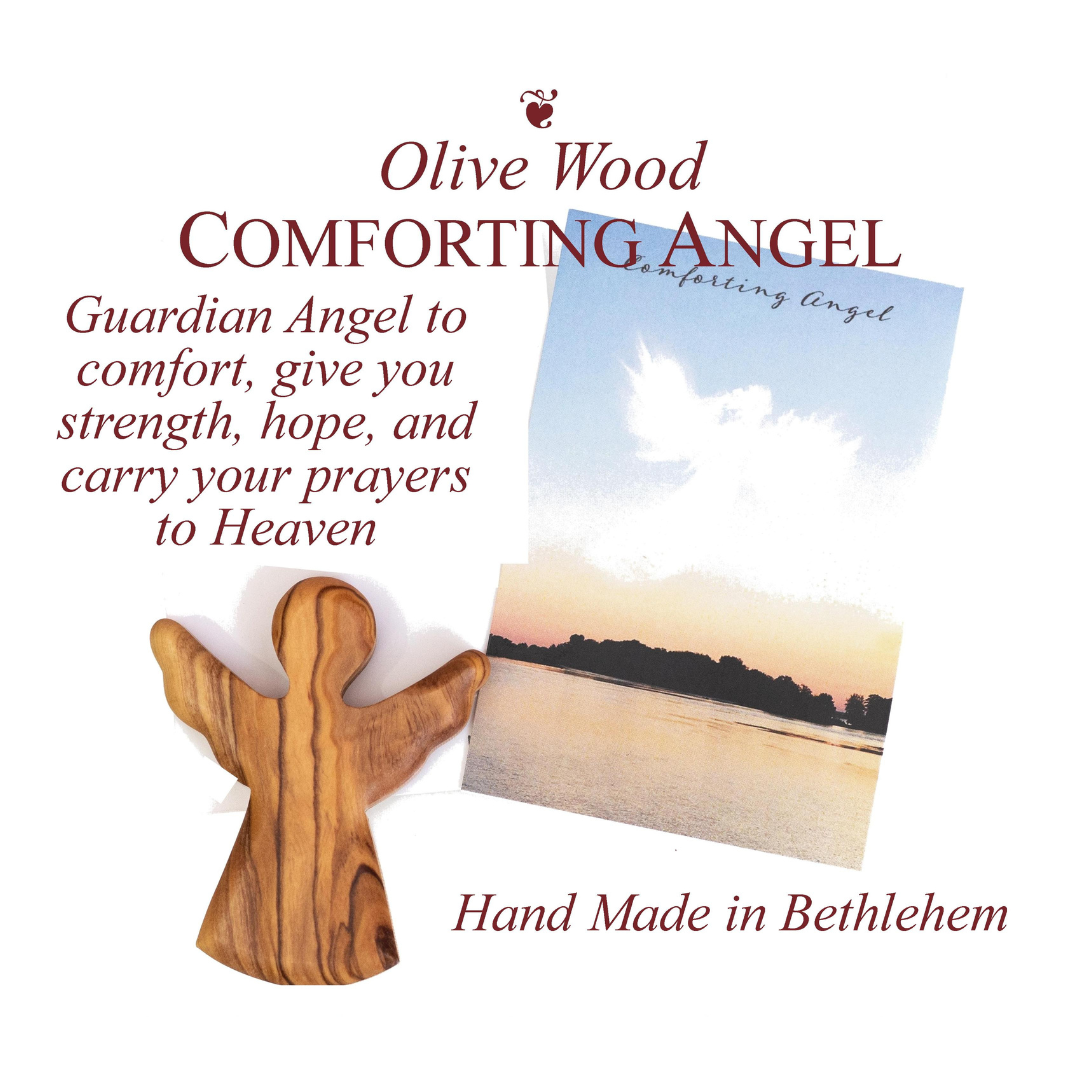 wooden angel figurine