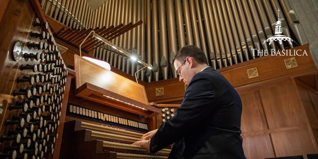 Ben LaPrairie plays the organ