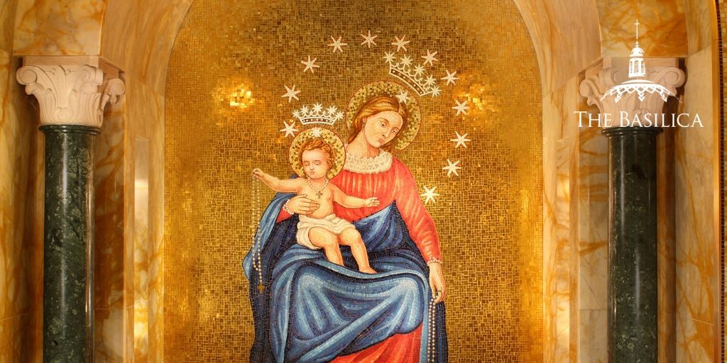 the Blessed Mother and child in our lady of pompei chapel