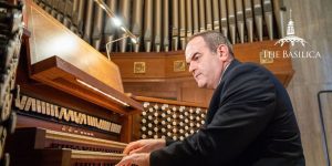 Peter Latona playing organ