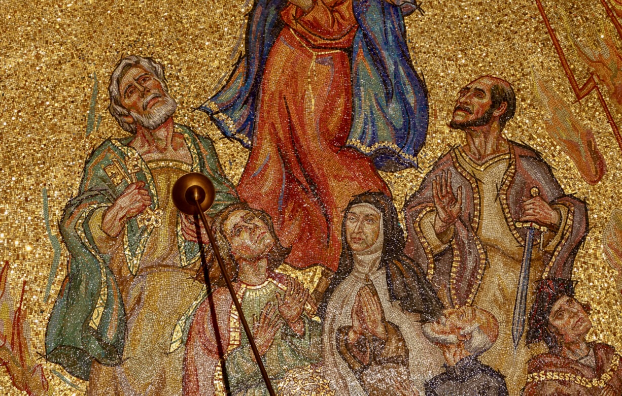 A mosaic depiction of Saints Peter and Paul 