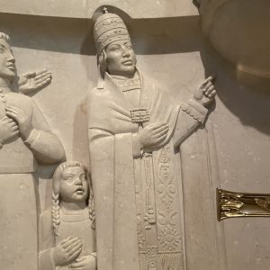 Detail of Pope Pius IX in the Mary, Help of Christians Chapel