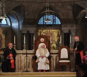 Pope Benedict visits the Basilica