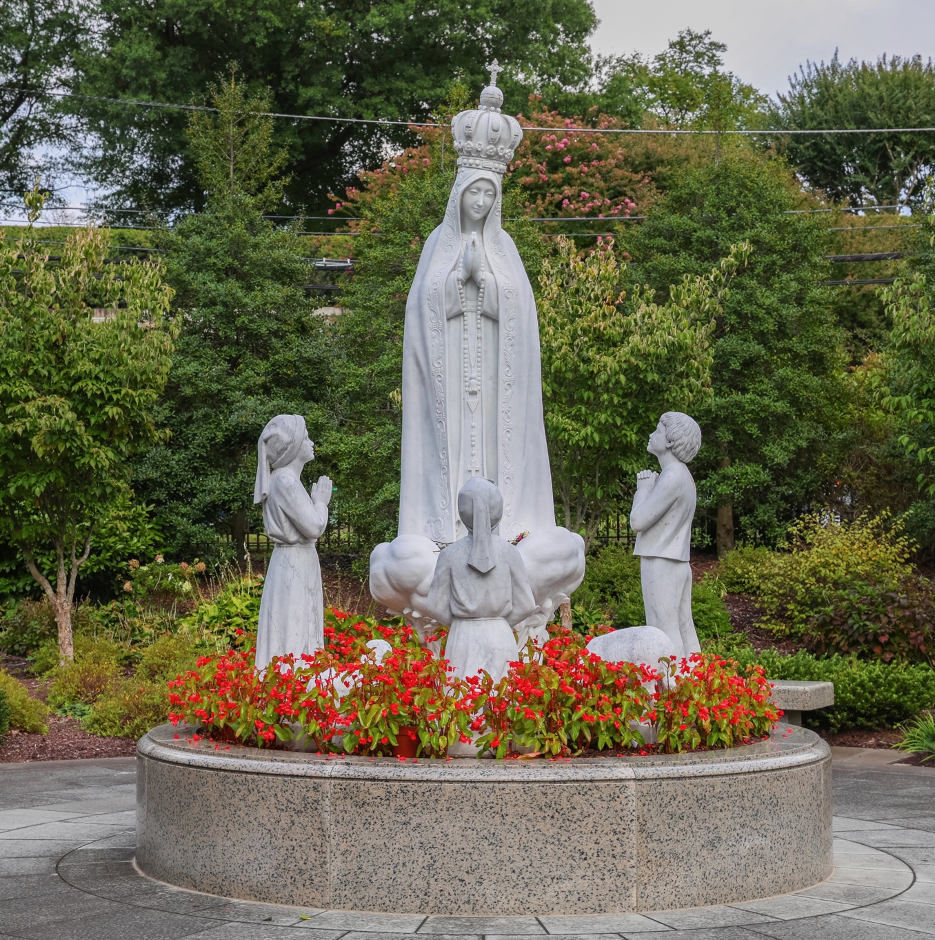 Rosary Walk Fatima Statue