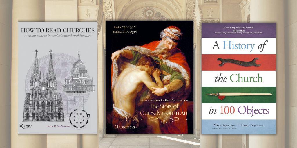 In this Basilica Book Club post, we invite you to discover four books with powerful imagery exploring sacred art, architecture, historic artifacts, and more.